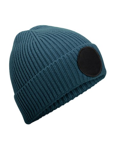 BEE-B332R-Circular Fashion Patch Beanie